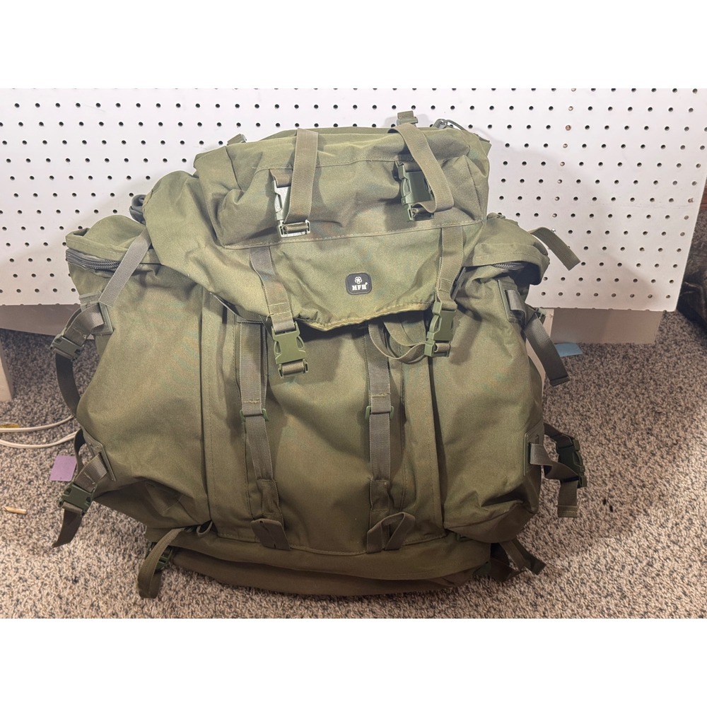 MFH Int Comp Tactical Backpack Olive Drab Green Large Hiking Camping Rucksack